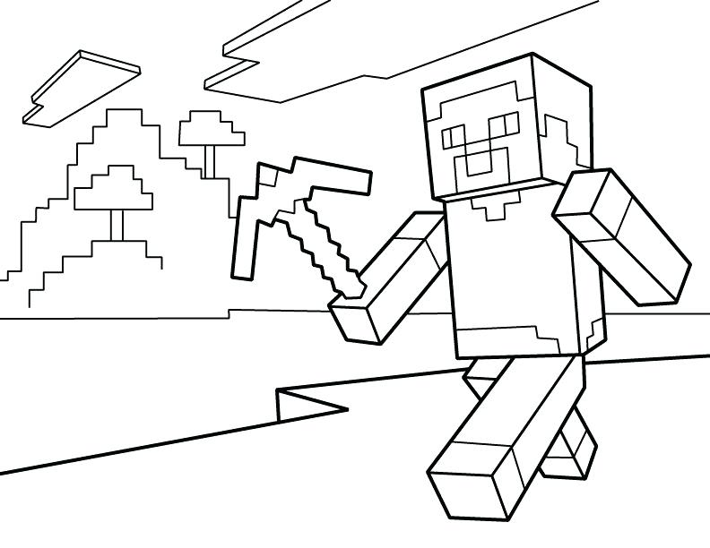 792x612 Minecraft Color Pages Download This Coloring Page Minecraft