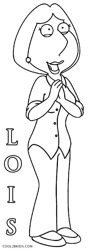 326x850 Printable Family Guy Coloring Pages For Kids Cool2bkids