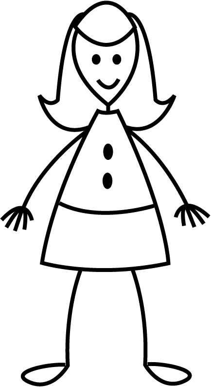 434x794 Stick Figure Coloring Pages