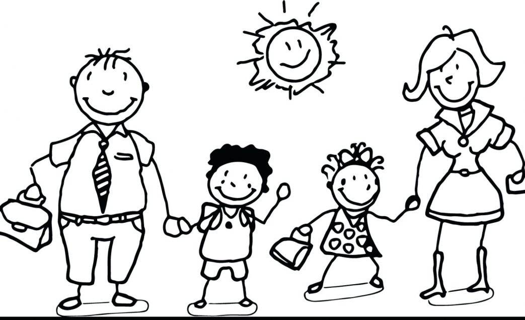 1043x635 Free Coloring Pages Family Tree Stick Figure Page Printable My