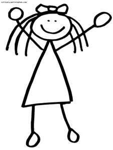 225x300 Stick Figure Clip Art Coloring Pages, Clipart Amp Templates