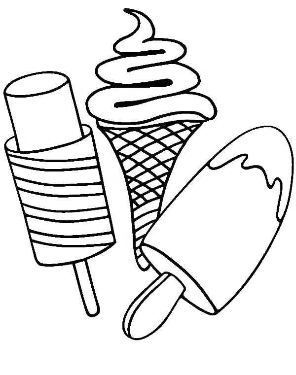 600x761 Ice Cream Man Coloring Page And Ice Cream Various Type Of Ice