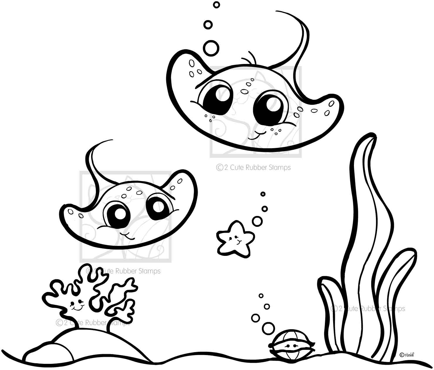 Stingray Coloring Page