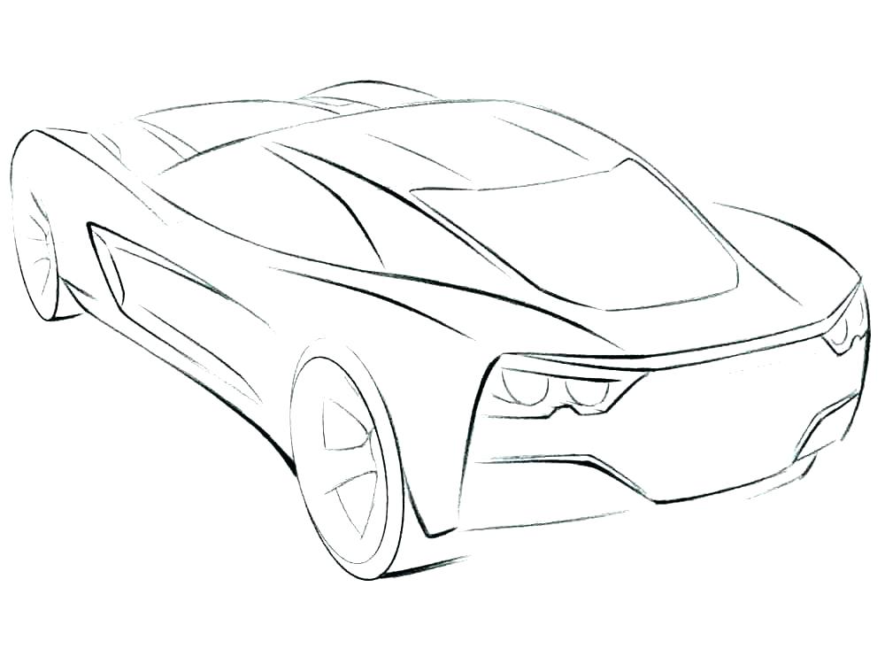 1000x750 Corvette Coloring Page Stingray Coloring Pages Corvette Coloring