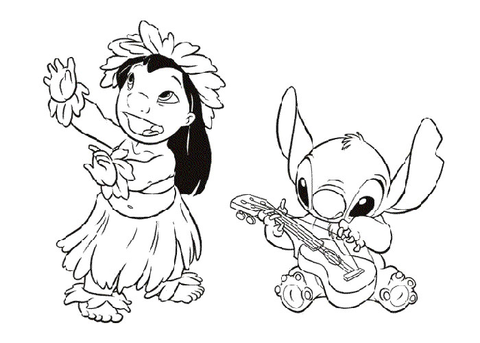 700x500 Lilo And Stitch Coloring Pages