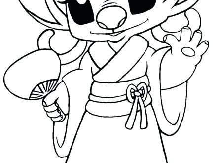440x330 Stitch And Angel Coloring Pages Angel And Stitch Coloring Pages