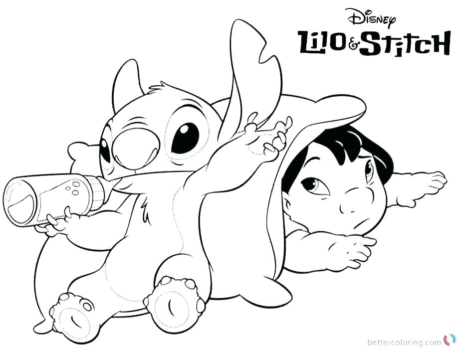 920x700 Cute Stitch Coloring Pages