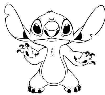 400x362 Stitch Coloring Pages To Print Img 69925