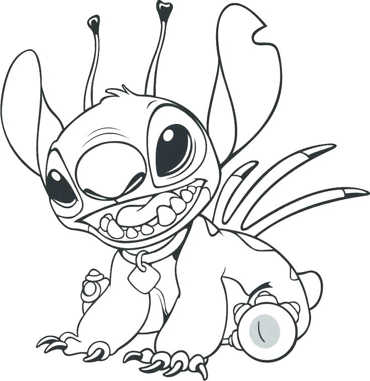 736x759 Elvis Stitch Coloring Pages Stitch Coloring Pages Lilo And Stitch