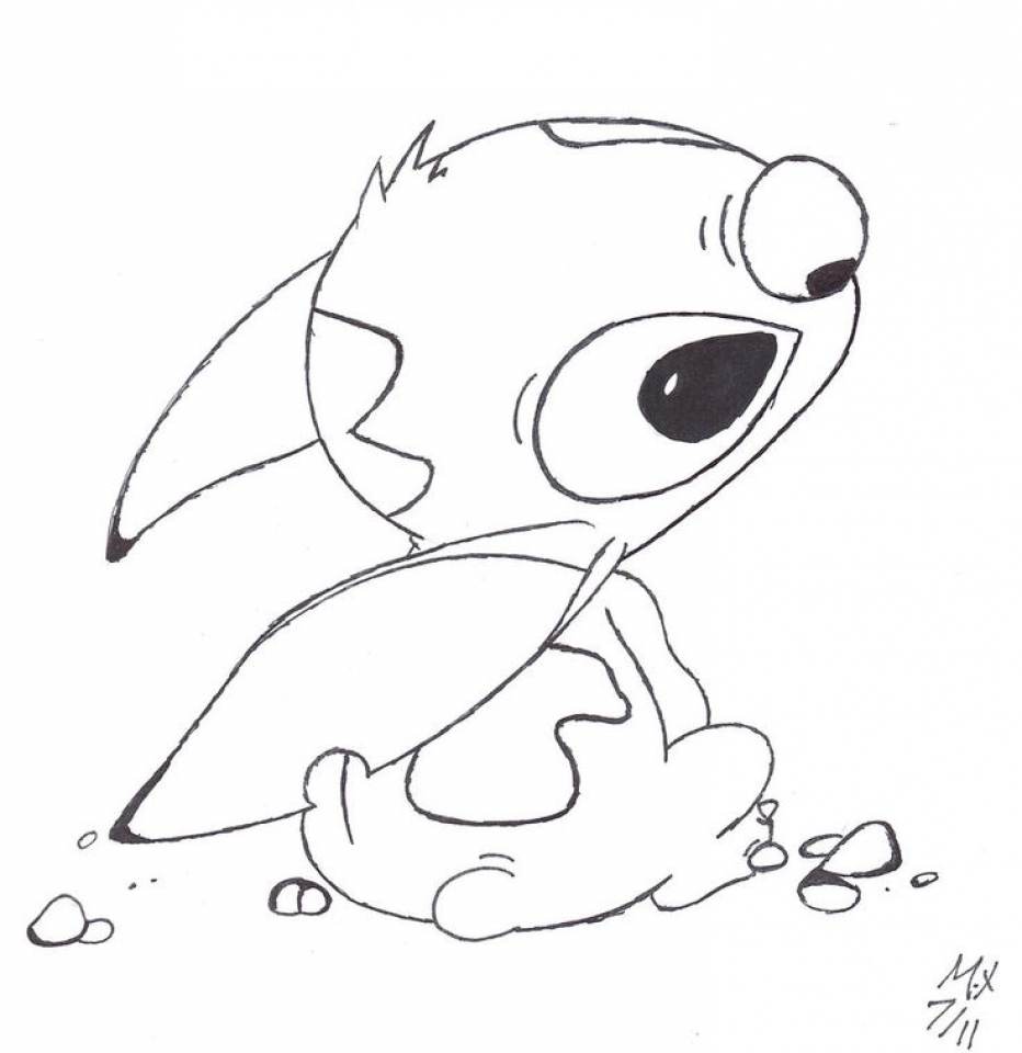 932x960 Stitch Coloring Pages Get This Free Printable P3frm Ribsvigyapan