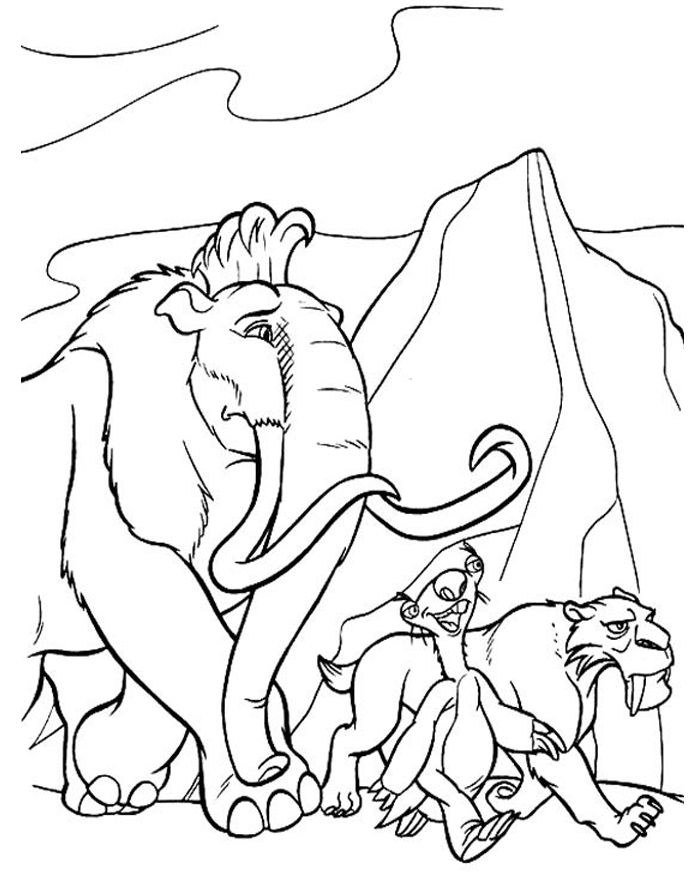 Stone Age Coloring Pages