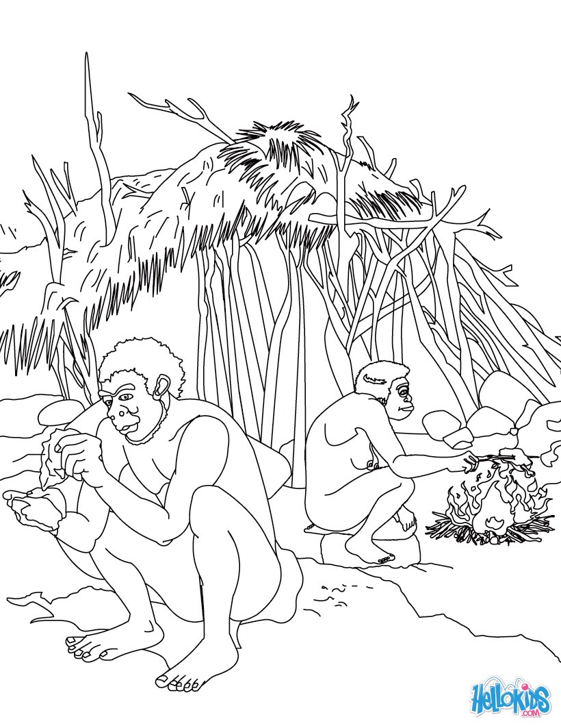 820x1060 Homo Erectus Coloring Pages