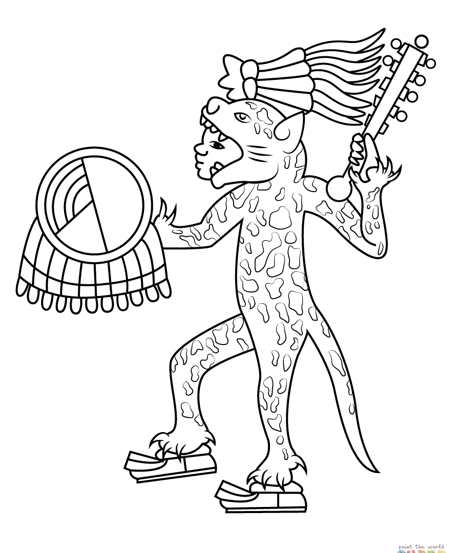 894x1080 Aztec Coloring Pages With Wallpaper Laptop Free Printable Art