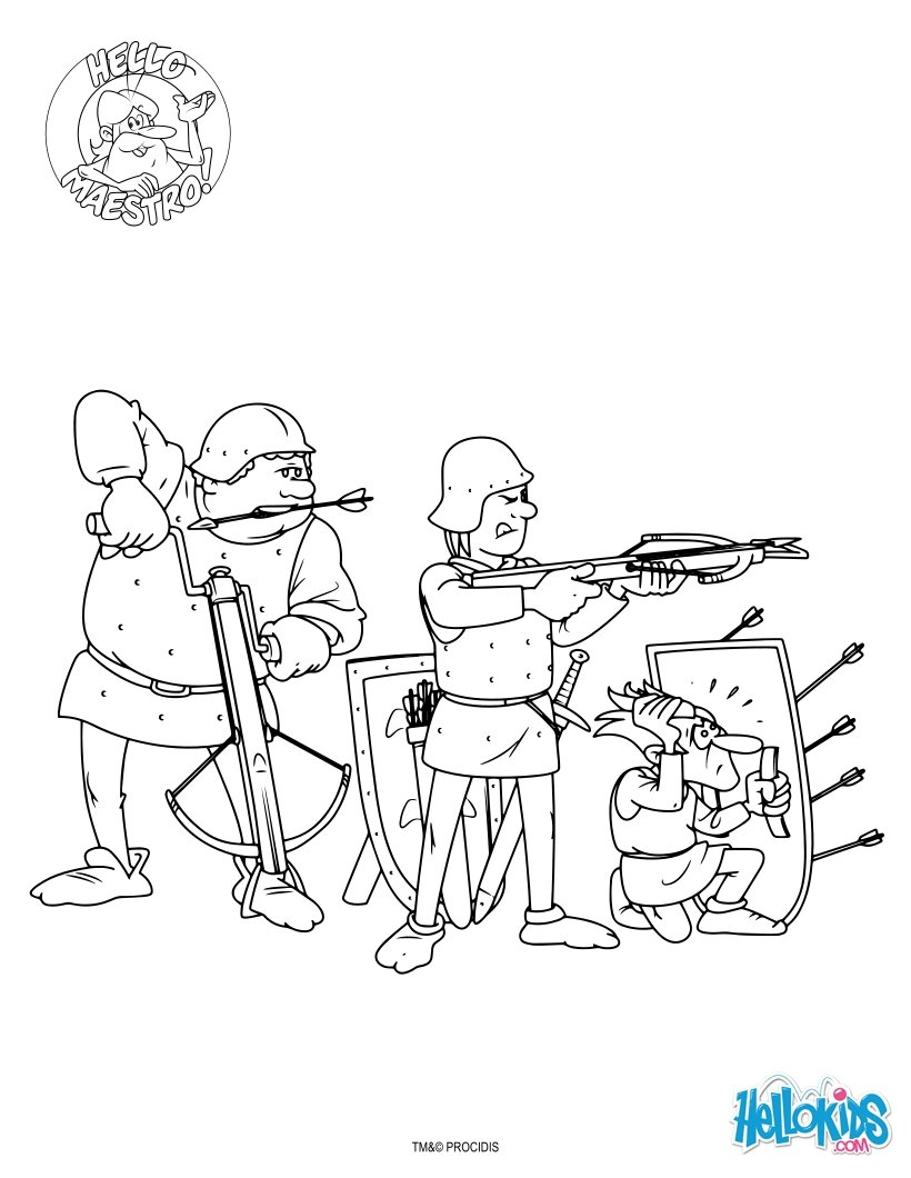 820x1060 Big Stone And The Middle Ages Coloring Pages