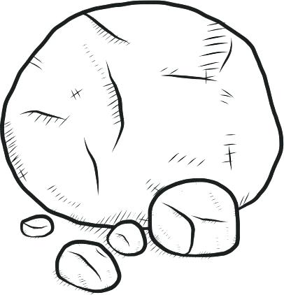 406x422 Stone Soup Coloring Page Stone Coloring Pin Stone Outline 9 Stone