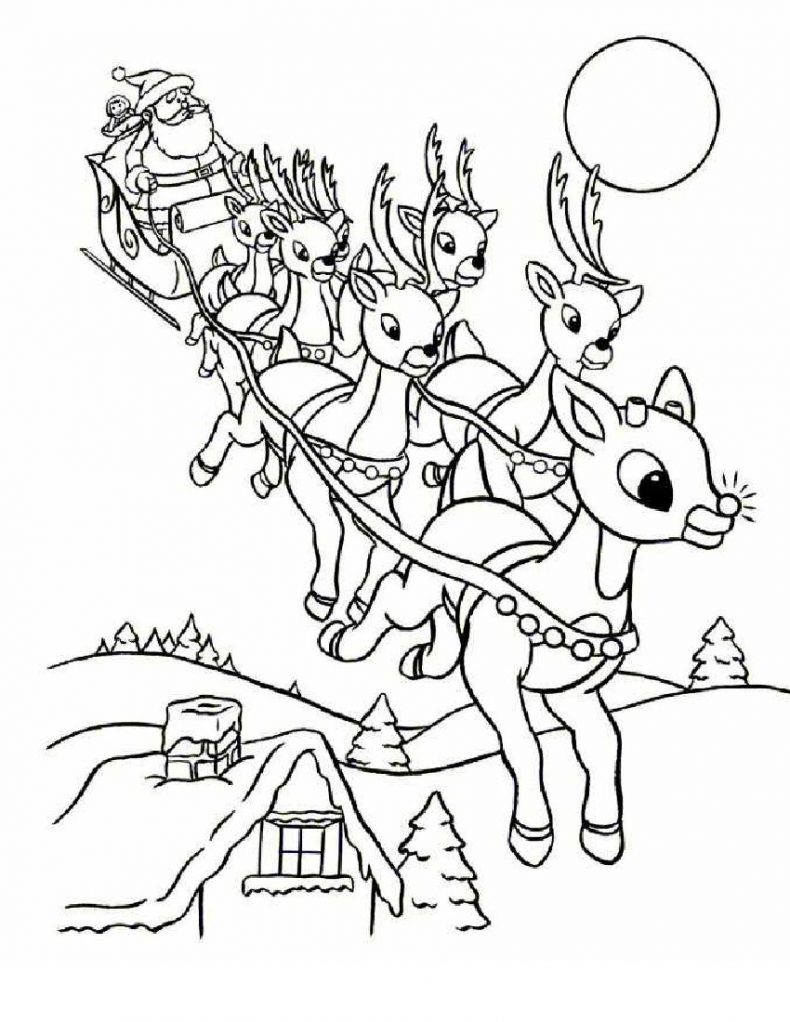790x1022 Full Size Christmas Coloring Books Book Pages Free Merry Printable