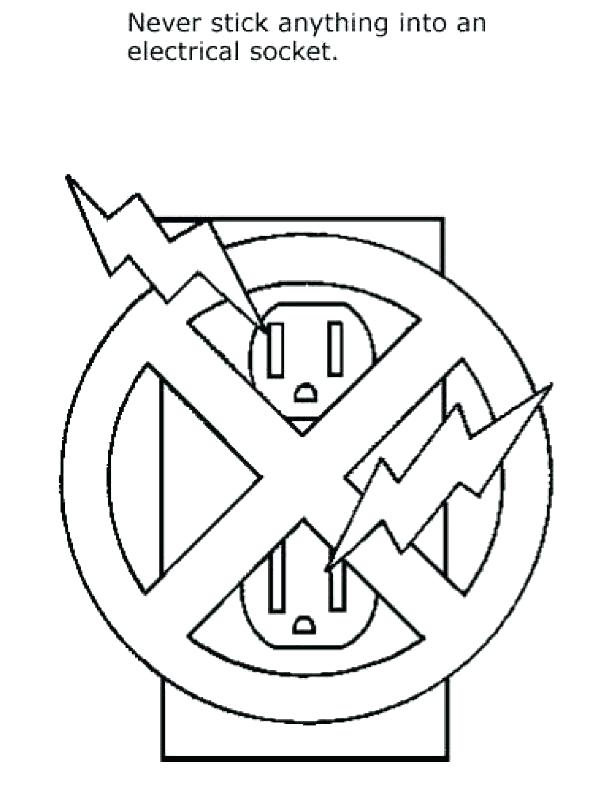 612x792 Coloring Traffic Light Coloring Page Stop Safety Signs