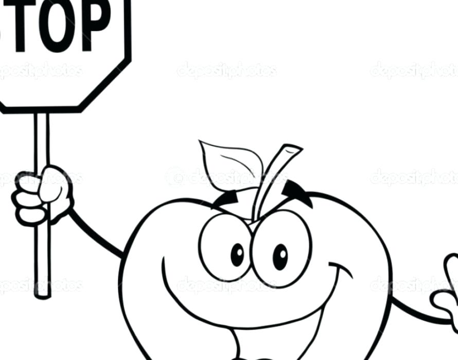 890x700 Bus Stop Sign Printable Kids Coloring Stop Light Coloring Page