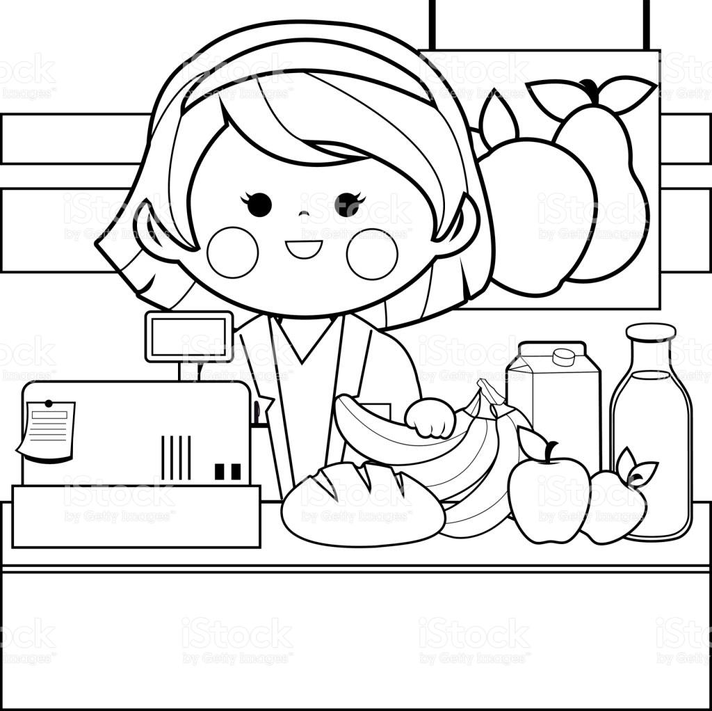 1024x1022 Grocery Store Coloring Sheets
