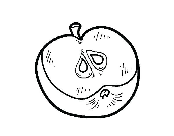 600x470 Store Coloring Page Apple Coloring Book Half An Apple Coloring