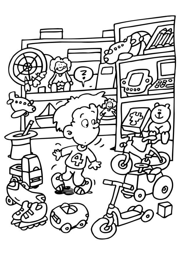 622x880 Coloring Page Toy Store