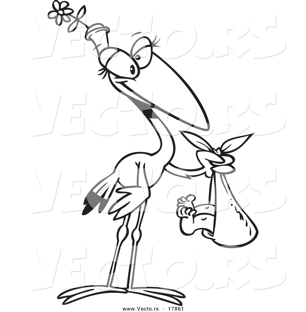 1024x1044 Vector Of A Cartoon Female Stock Carrying A Baby