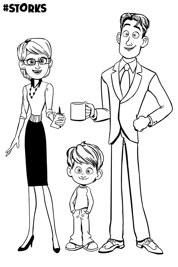 600x900 Storks Movie Coloring Pages