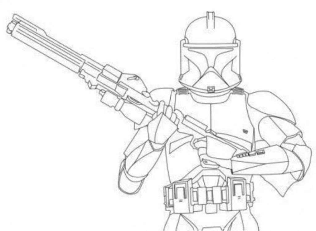 1024x748 Storm Trooper Coloring Page
