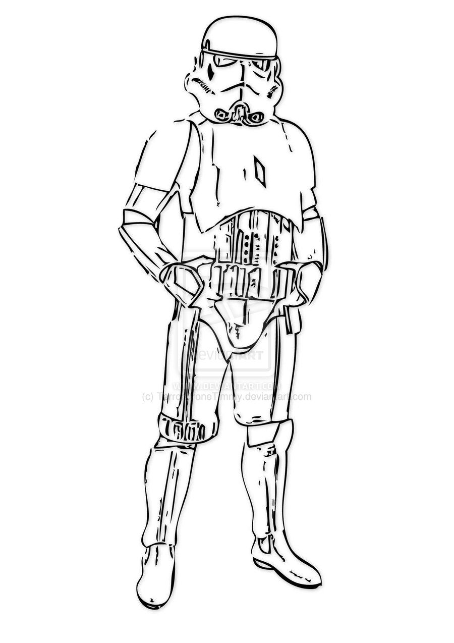 900x1274 Storm Trooper Coloring Page 7