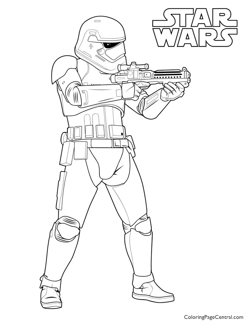 850x1100 Star Wars First Order Storm Trooper Coloring Page Coloring