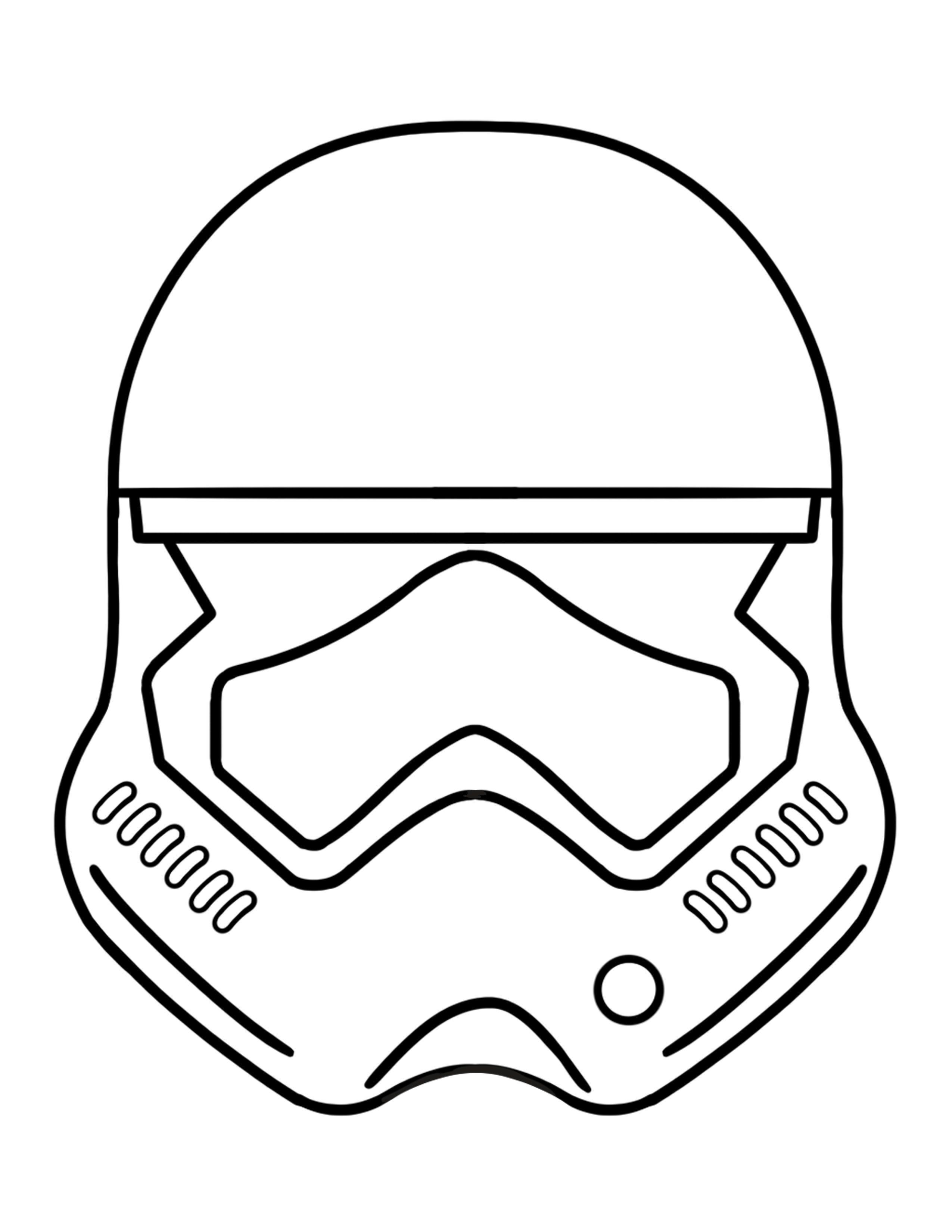 Stormtrooper Helmet Coloring Page