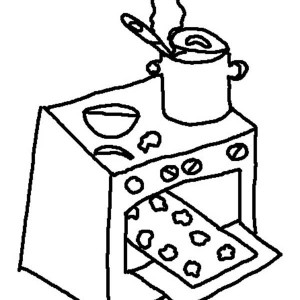 300x300 Oven Coloring Pages