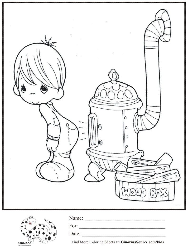 791x1050 Pin By Charlotte Naivar On Coloring Pages Precious Moments