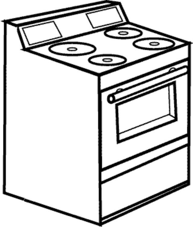 640x754 Stove Top Coloring Pages