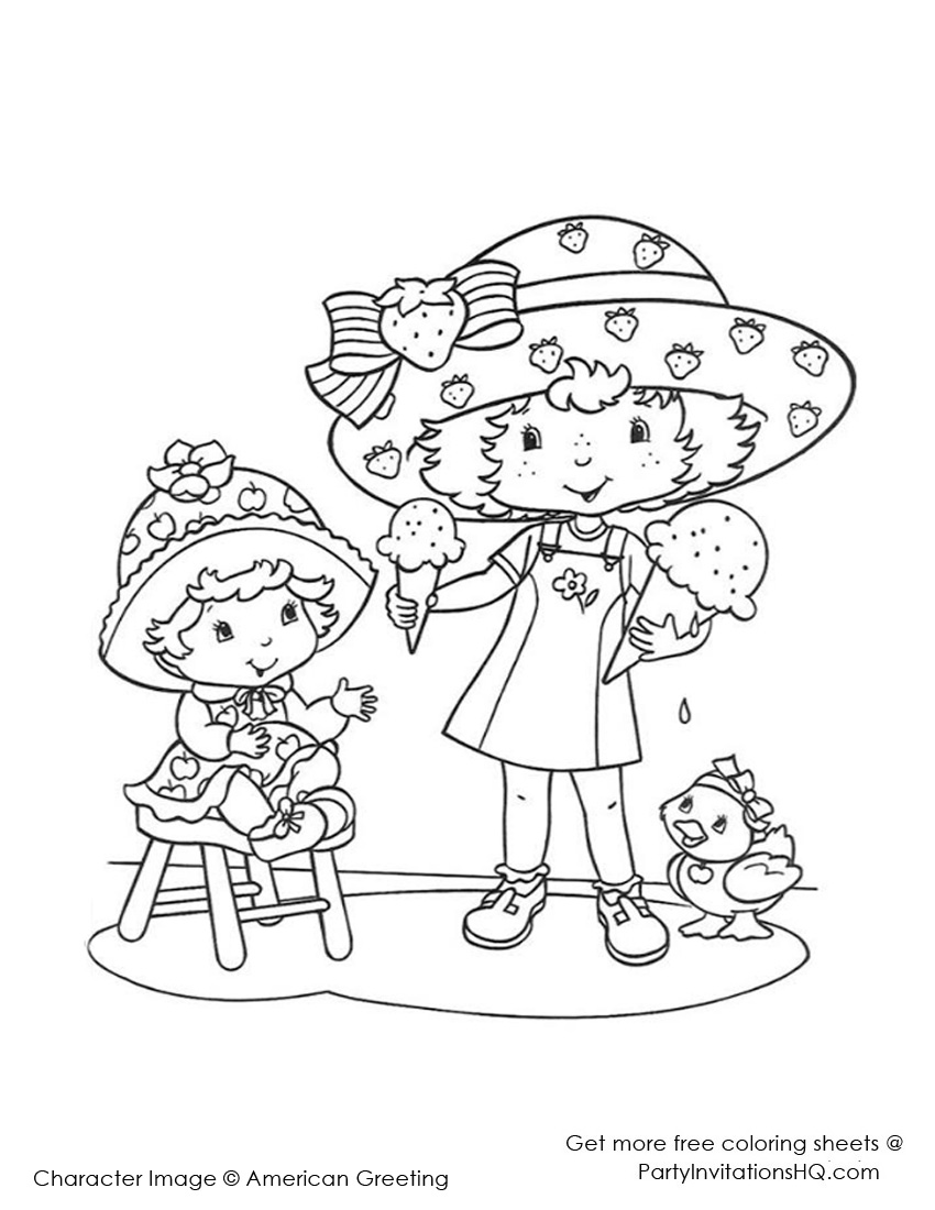 850x1100 Strawberry Shortcake Coloring Pages Cool Coloring Pages 22