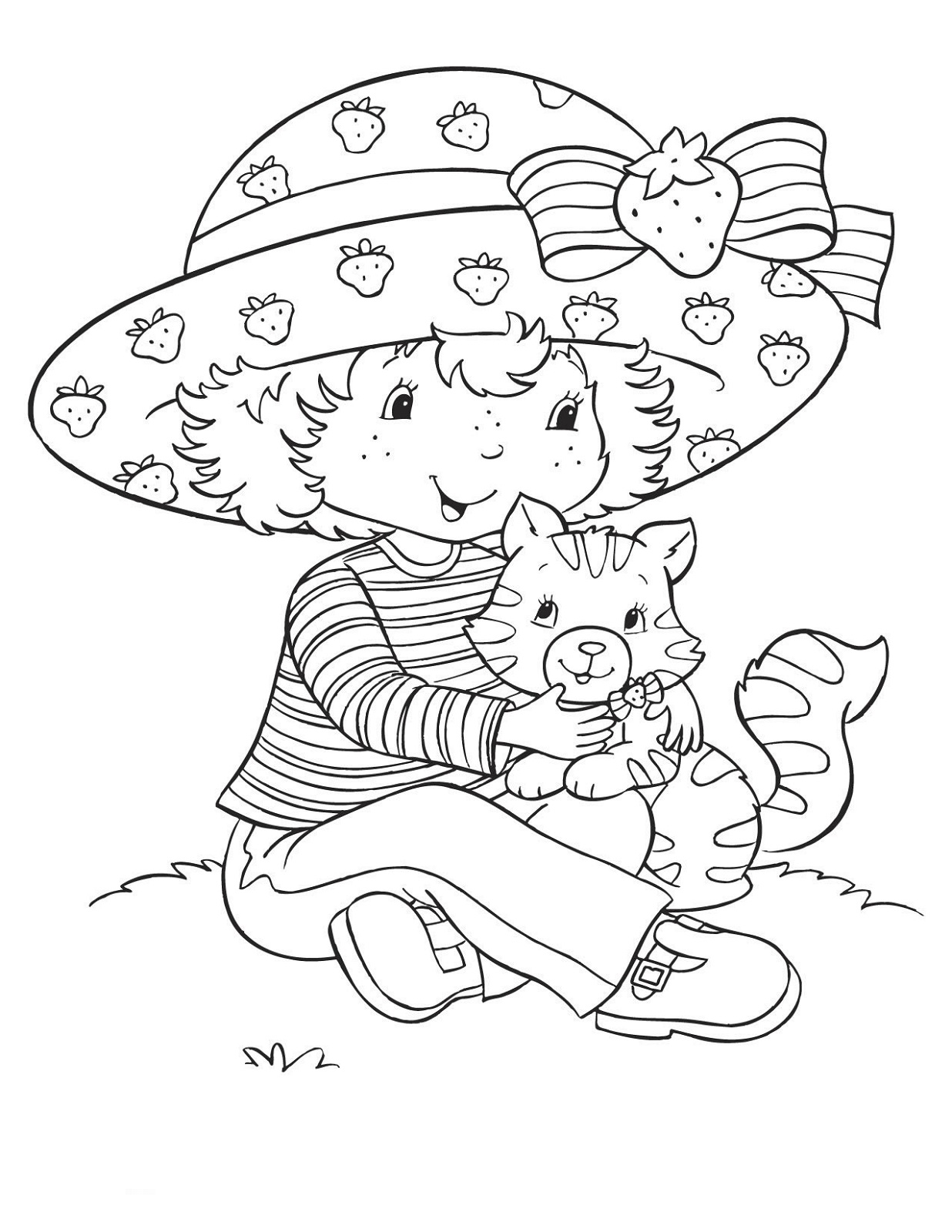 1236x1600 Strawberry Shortcake Coloring Pages For Kids Learning Printable
