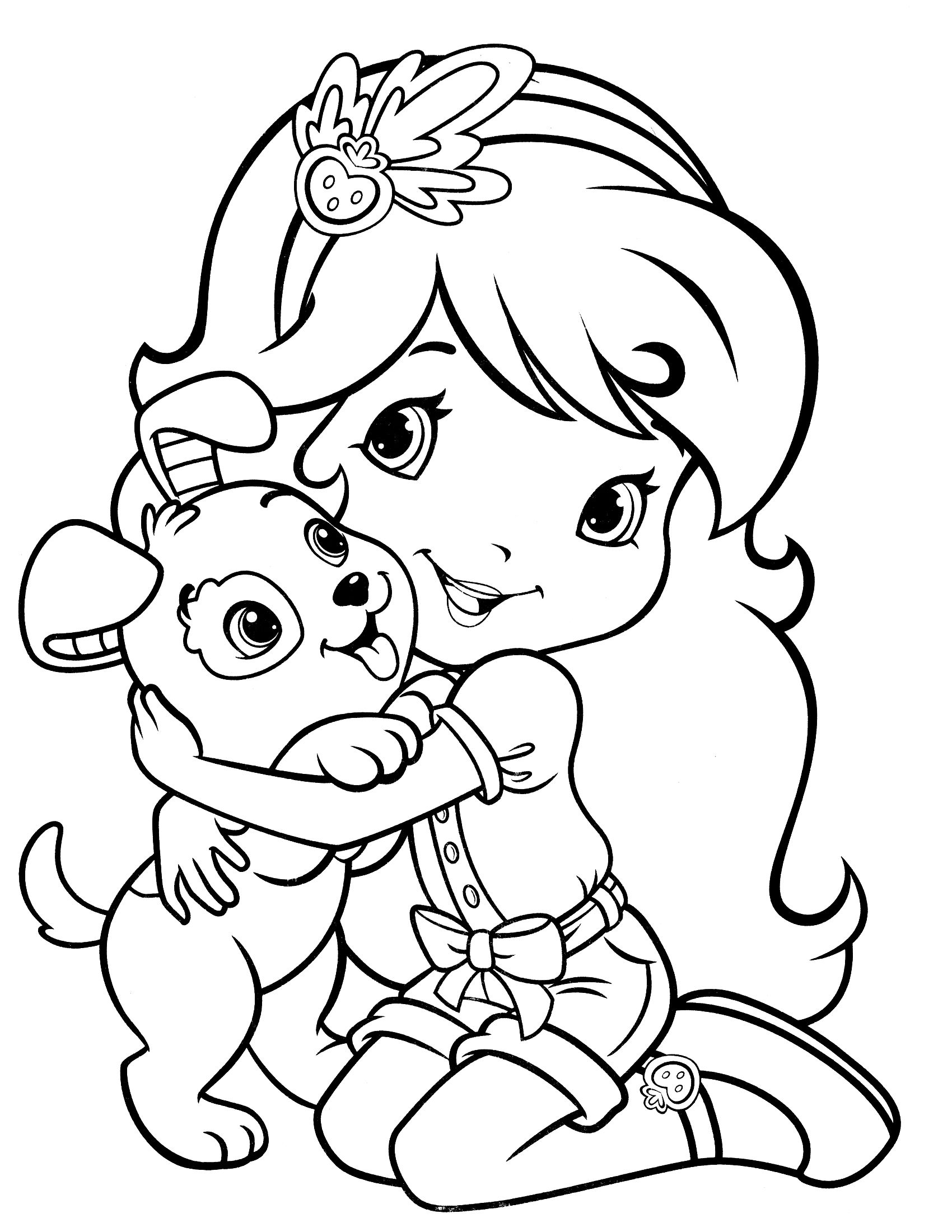 1700x2200 Strawberry Shortcake Coloring Page 73 17002200 Coloring Strawberry