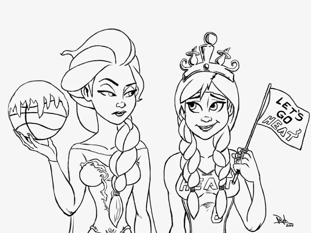 1024x768 Strange Elsa And Anna Coloring Pages Games 3301