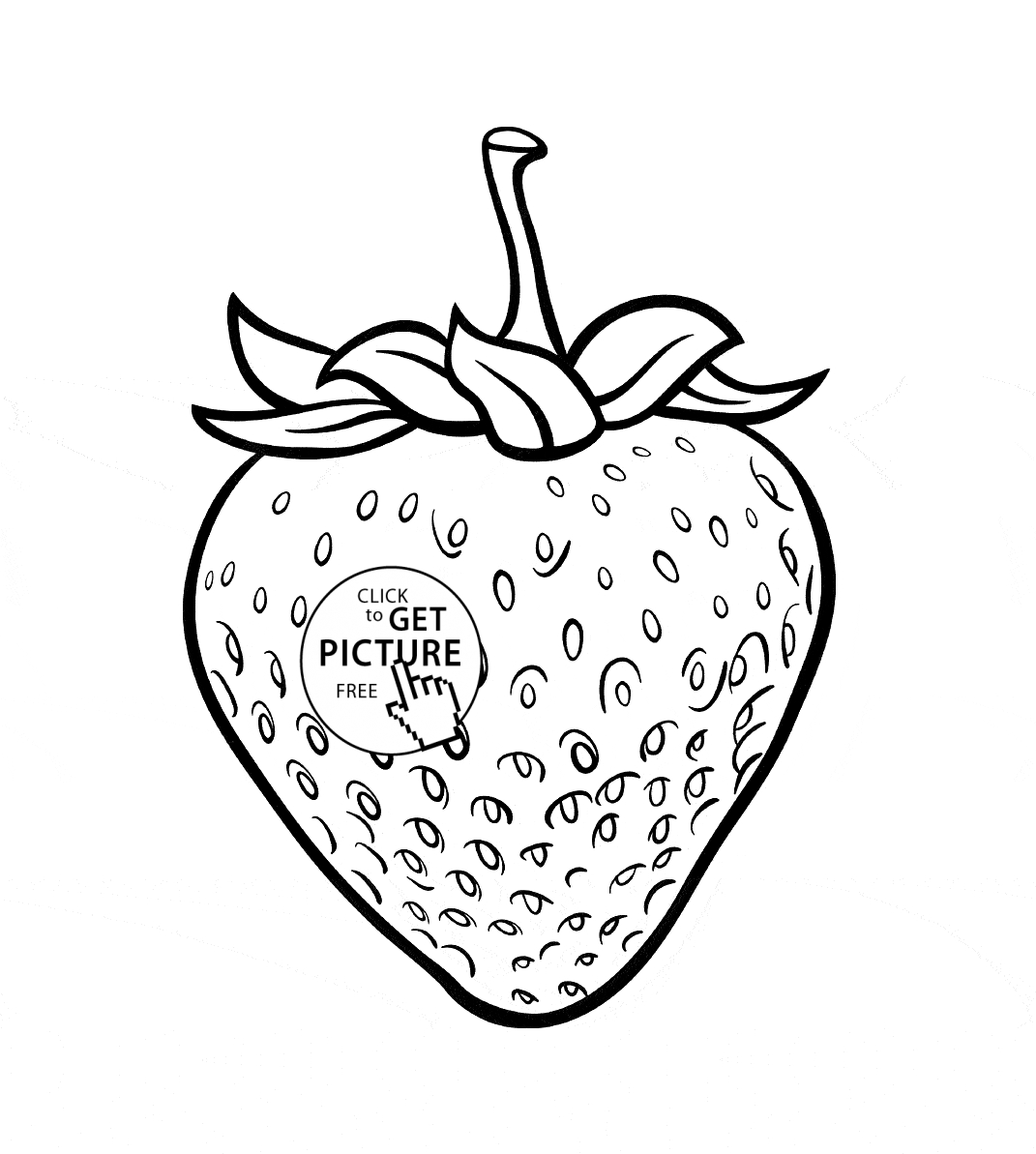 Strawberry Plant Coloring Page