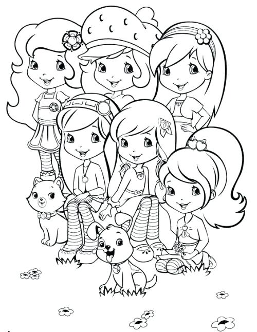 500x646 Printable Strawberry Shortcake Coloring Pagesngel Cakend