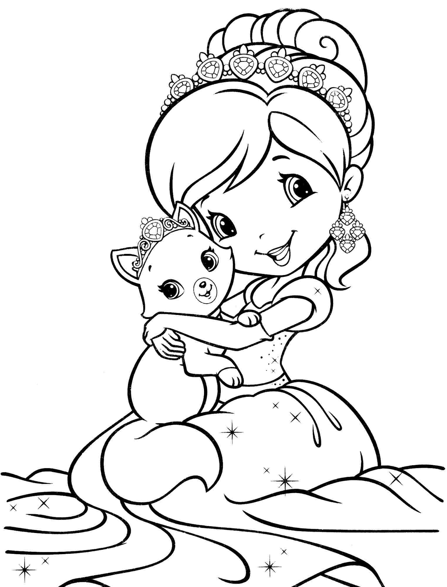 1523x2000 Strawberry Shortcake And All Friends Coloring Pages 310239