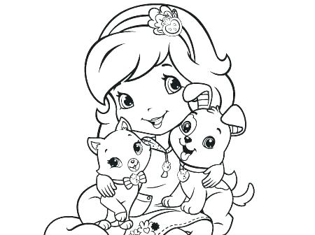 450x336 Strawberry Shortcake And Friends Coloring Pages To Print
