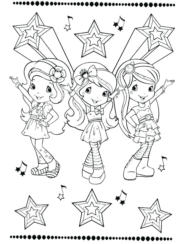 736x952 Strawberry Shortcake And Friends Colouring Pages Coloring Pages