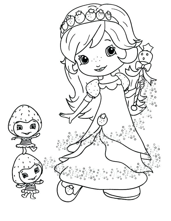 600x776 Strawberry Shortcake Coloring Pages
