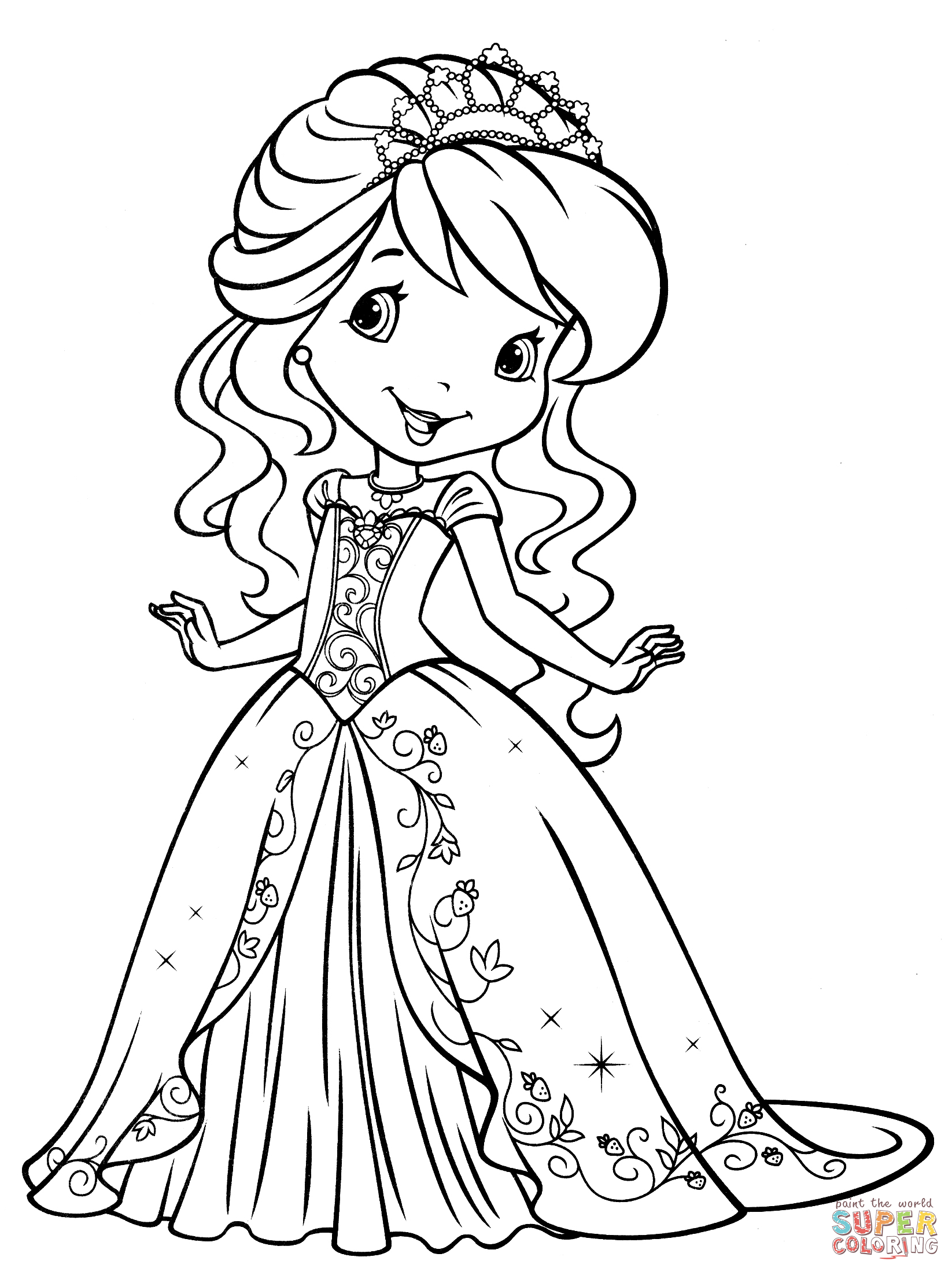 1646x2200 Endorsed Coloring Pages Of Strawberry Shortcake And Friends Free