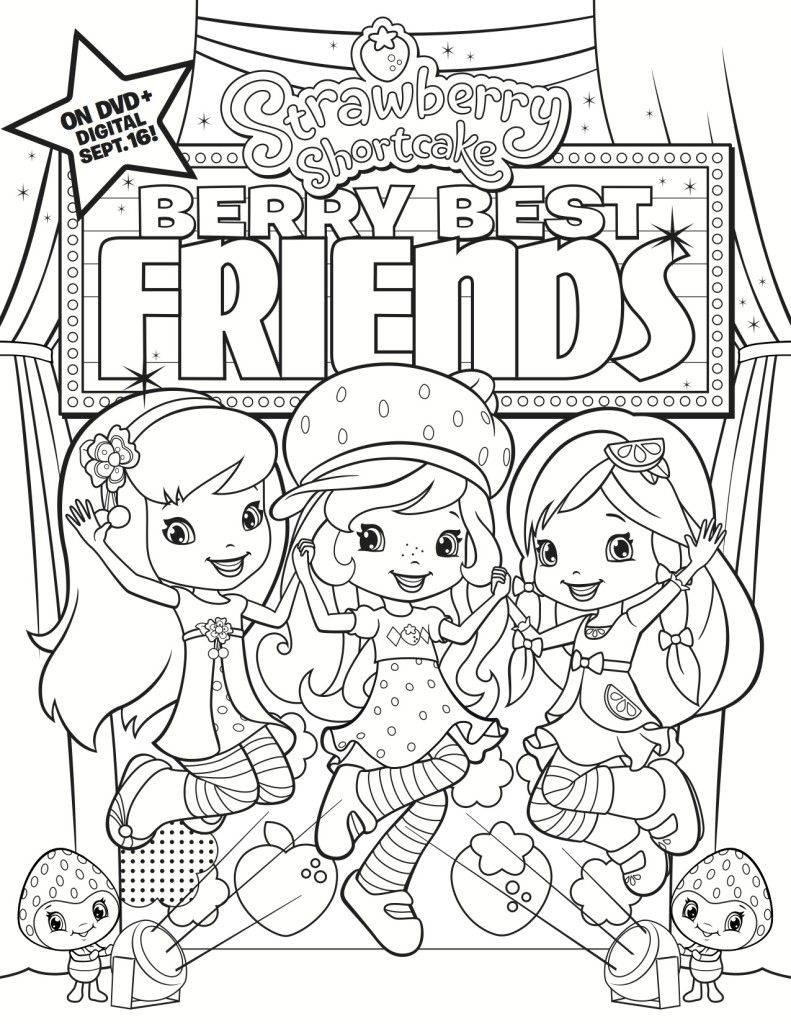 791x1024 Free Printable Strawberry Shortcake Coloring Page Free Printable