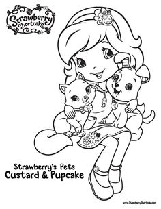Strawberry Shortcake Birthday Coloring Pages