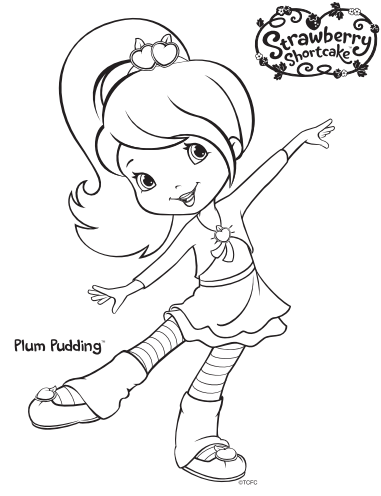 381x496 12 Strawberry Shortcake Birthday Party Printable Coloring Pages