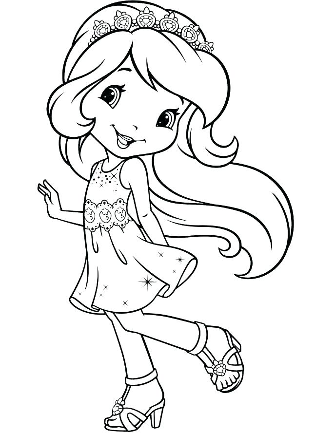 Strawberry Shortcake Characters Coloring Pages