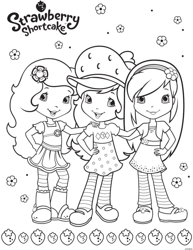 794x1024 Strawberry Coloring Pages Strawberry Shortcake Characters Coloring